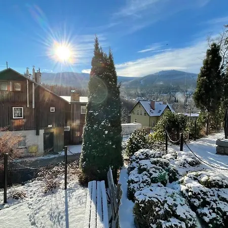 Dziki Panorama Gor, Duzy Taras Z Widokiem Na Gory * Sklářská Poruba